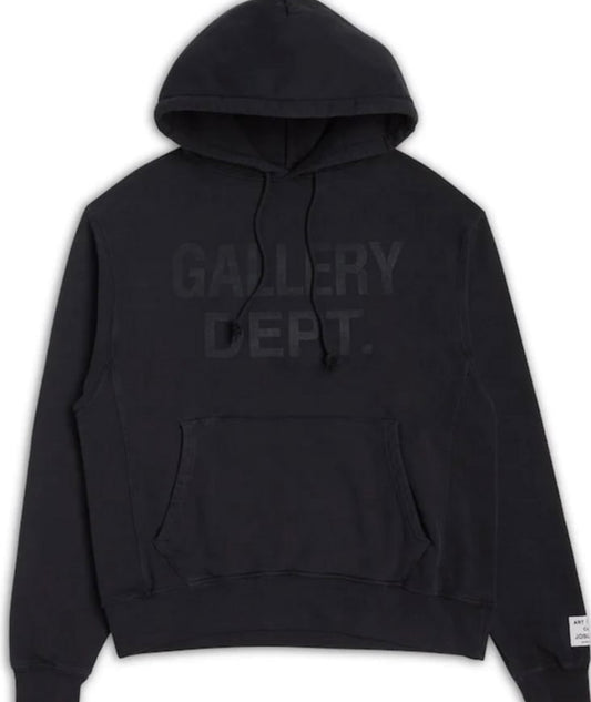 Gallery Dept. Centered Logo Hoodie Black