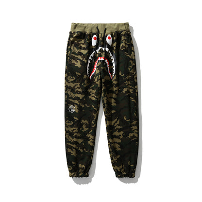 BAPE x OVO Woodland Camo Shark Reversible Sweatpants
Black