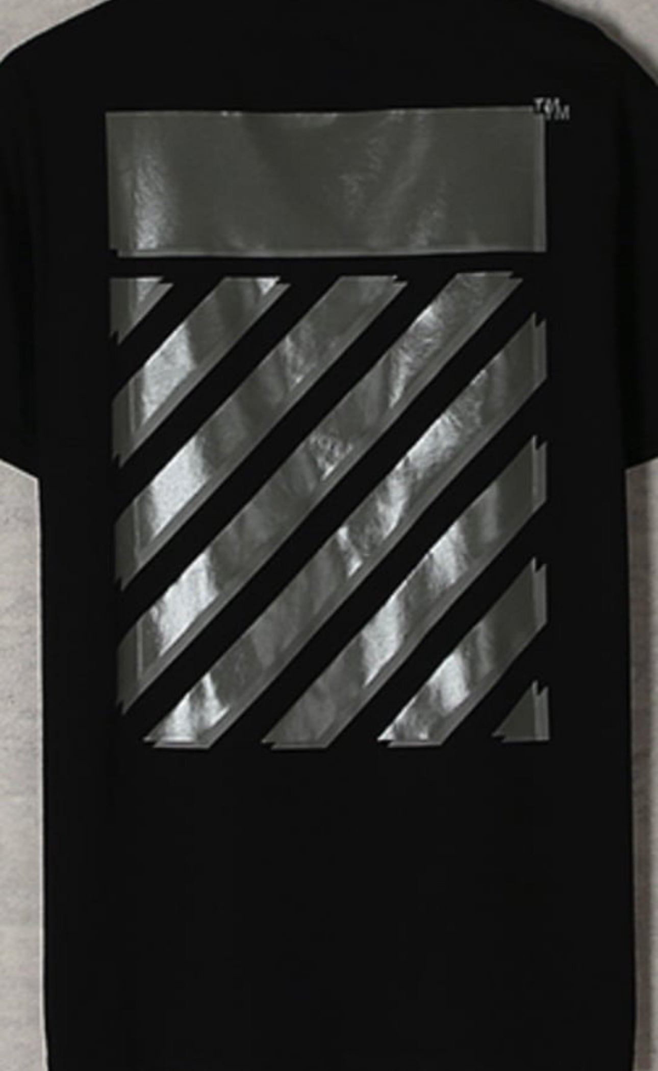 OFF WHITE matte Black Tee