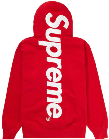 Supreme Satin Appliqué Hooded Sweatshirt
Red