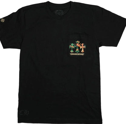 CHROME HEARTS BLACK CAMO CROSSES TEE