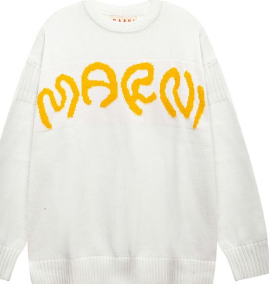 Marni Knitted Sweatshirt creme