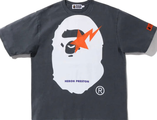 BAPE x Heron Preston Relaxed Fit Tee Black