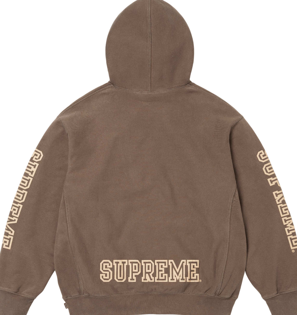 BROWN SUPREME COLLEGIATE SLEEVE HOODED