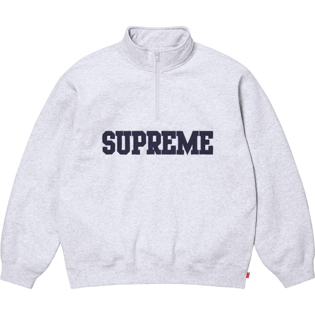 Collegiate Supreme Half Zip Pullover Ash Grey