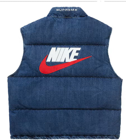 ASupreme Nike Denim Puffer Vest
Indigo