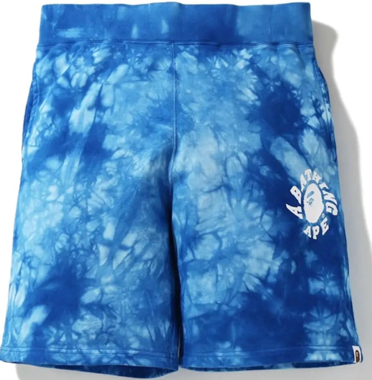 BAPE Tie Dye Sweat Shorts Blue