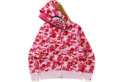 BAPE Big ABC Camo Shark Wide Full Zip Double Hoodie
Pink