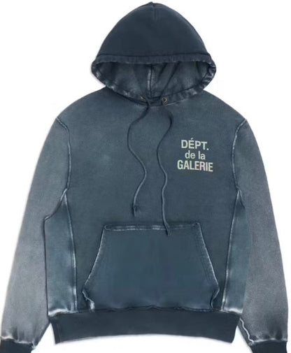 Gallery Dept. Reversible French Logo Hoodie Navy