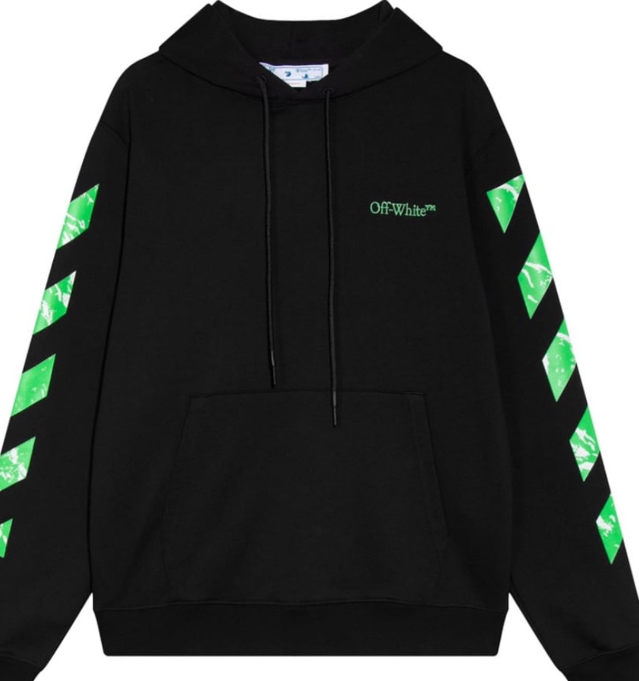 Off-White Moon Cam Arrow Skate cotton hoodie green