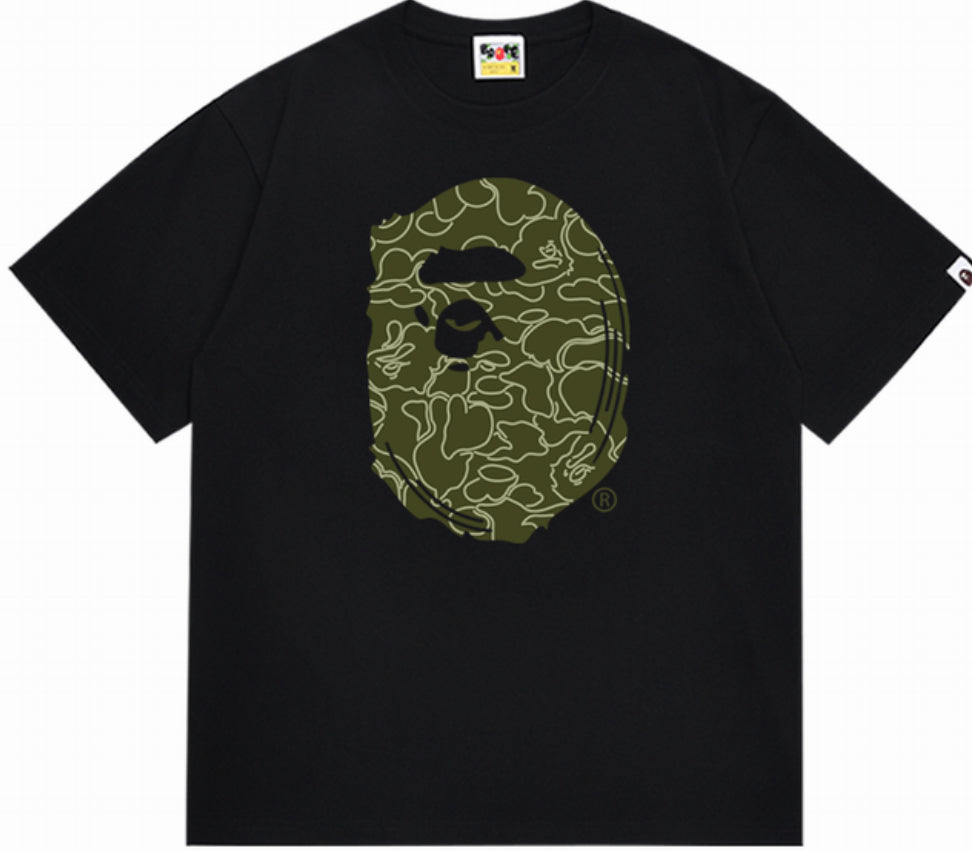 Bape 30th Anniversary Ape Head Tee 'Black/Green'