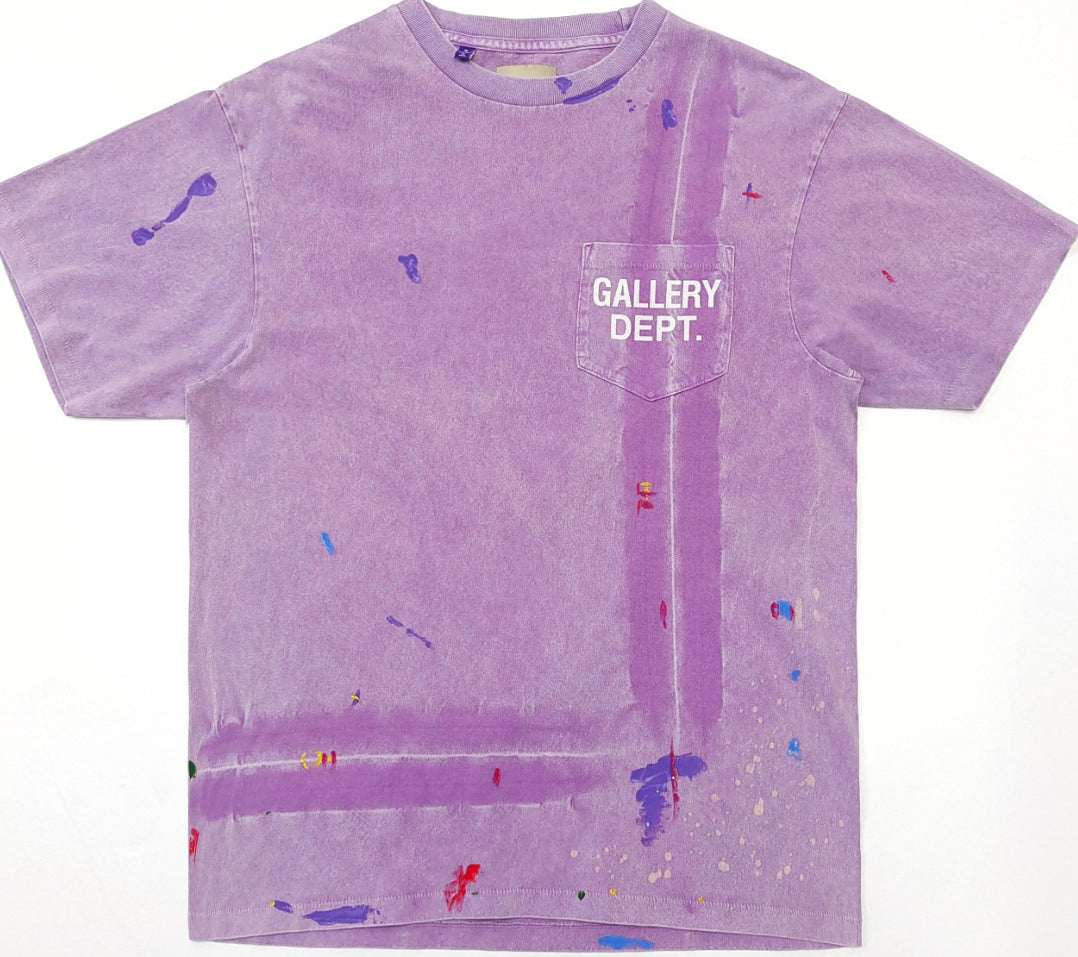 GALLERY VINTAGE LOGO PAINTED TEE PURPLE