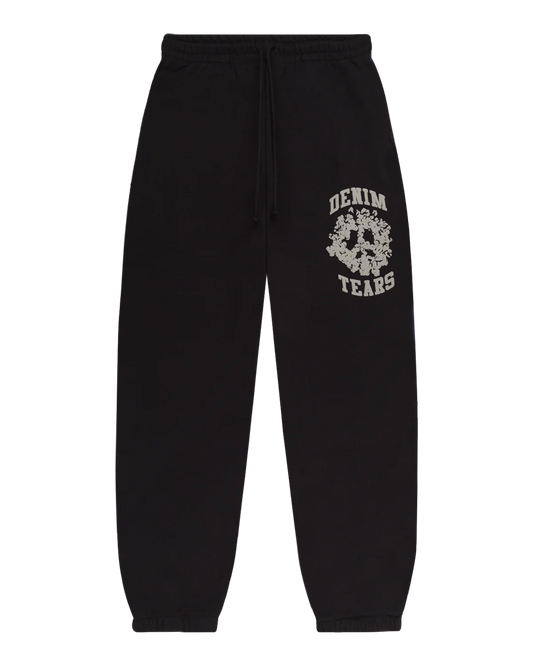 Denim Tears University Sweatpants 'Black/Grey'