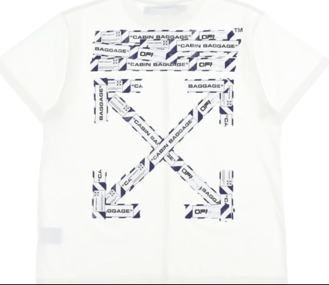 OFF WHITE cabin baggage tee arrow white