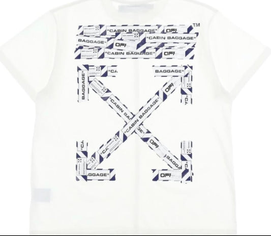 OFF WHITE cabin baggage tee arrow white