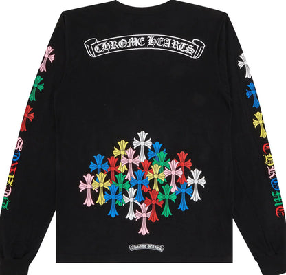 Chrome Hearts Multi Color Cross L/S T-shirt Black