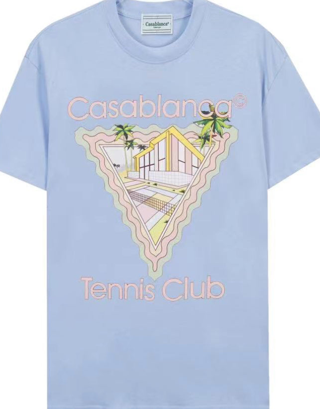 CASABLANCA
Maison De Reve Logo-Print Organic Cotton-Jersey T-Shirt Blue