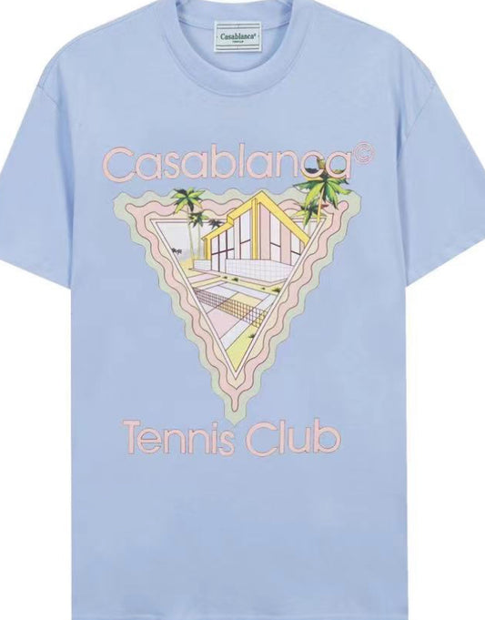 CASABLANCA
Maison De Reve Logo-Print Organic Cotton-Jersey T-Shirt Blue