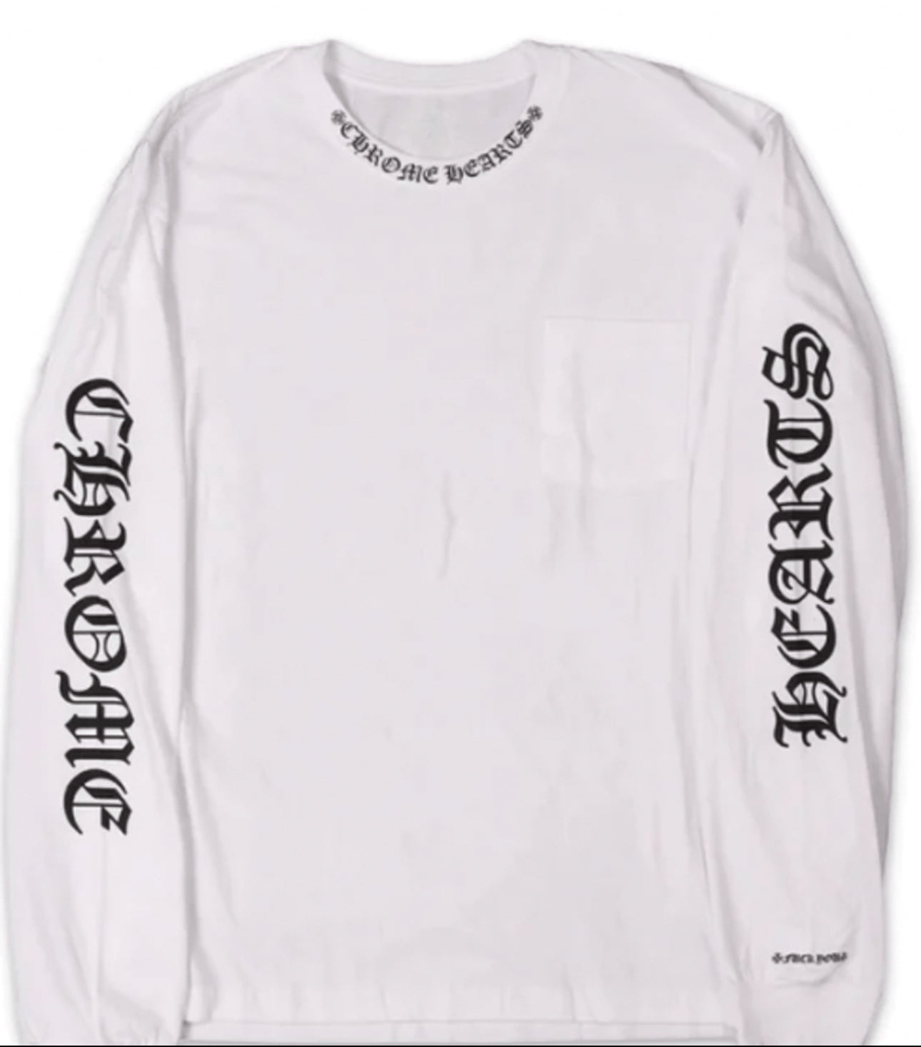 CHROME HEARTS NECK LOGO L/S "WHITE"