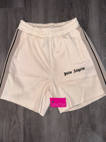 PALM ANGELS CRÈME TRACK SHORTS