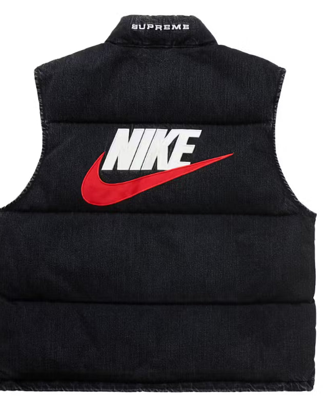 ASupreme Nike Denim Puffer Vest
Black