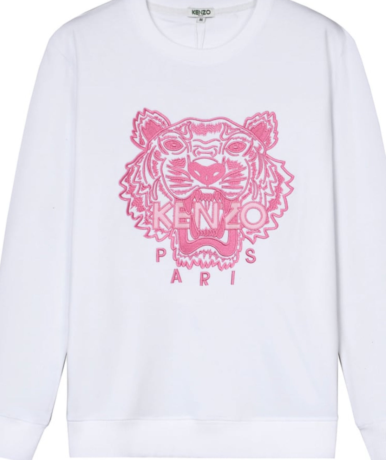 KENZO TIGER SWEATSHIRT white/pink