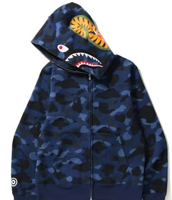 BAPE Color Camo Shark Full Zip Hoodie
Blue