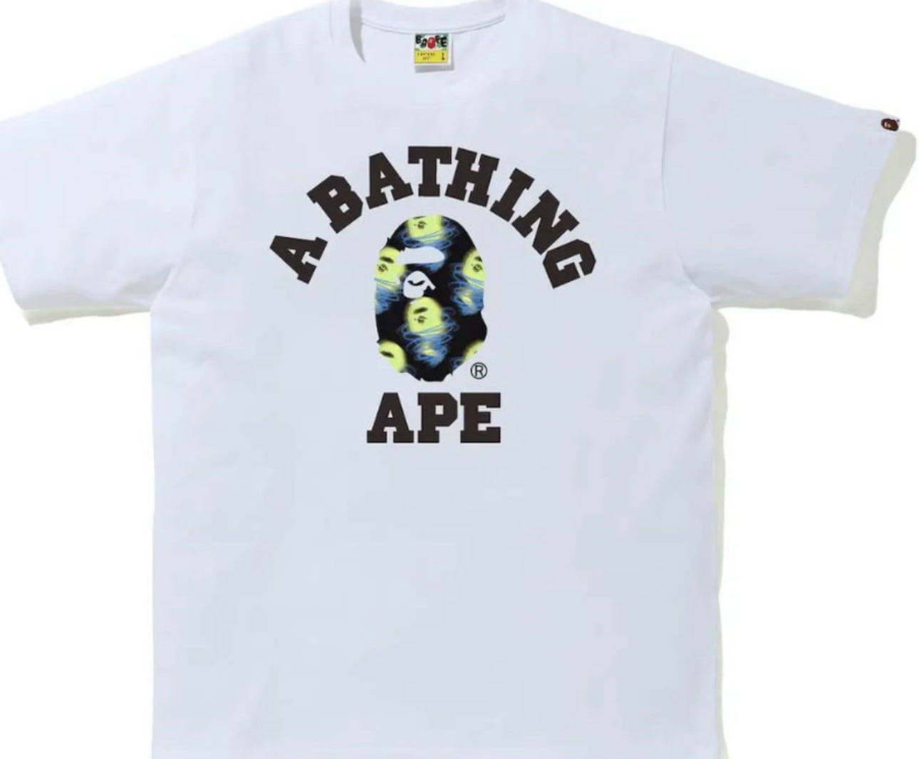 BAPE Storm College Tee White/Black