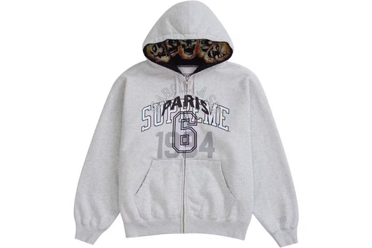 Supreme MM6 Maison Margiela Zip Up Hooded Sweatshirt
Ash Grey