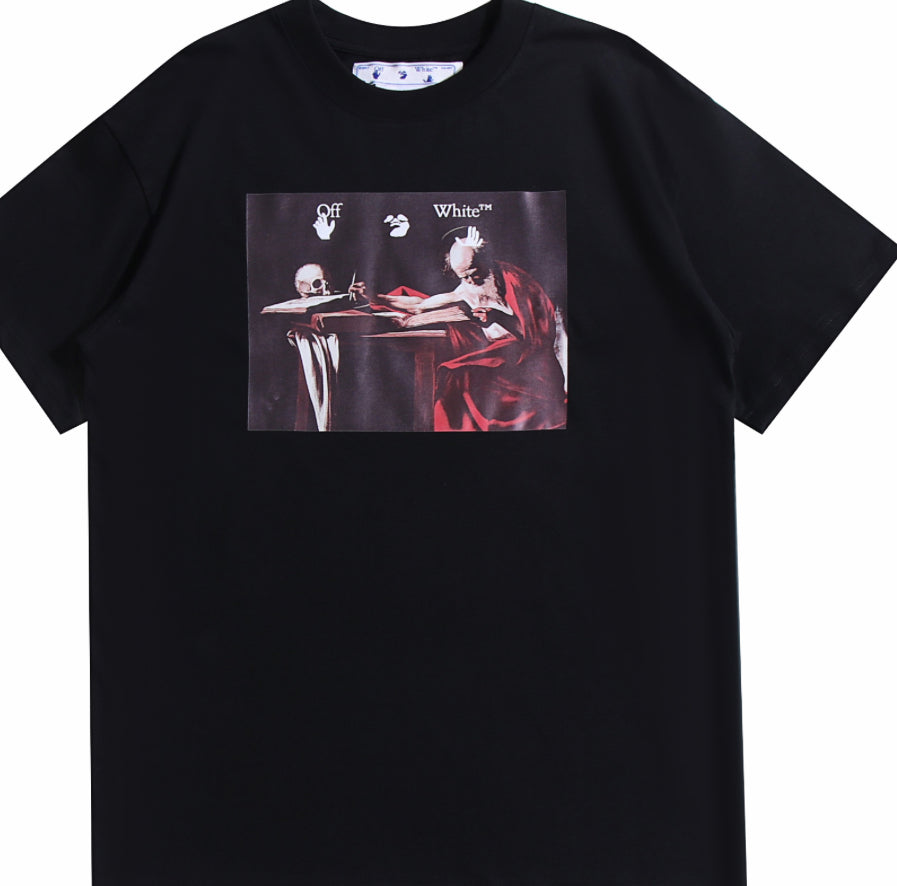 Off-White Caravaggio Short-Sleeve Over Tee 'Black/Red'