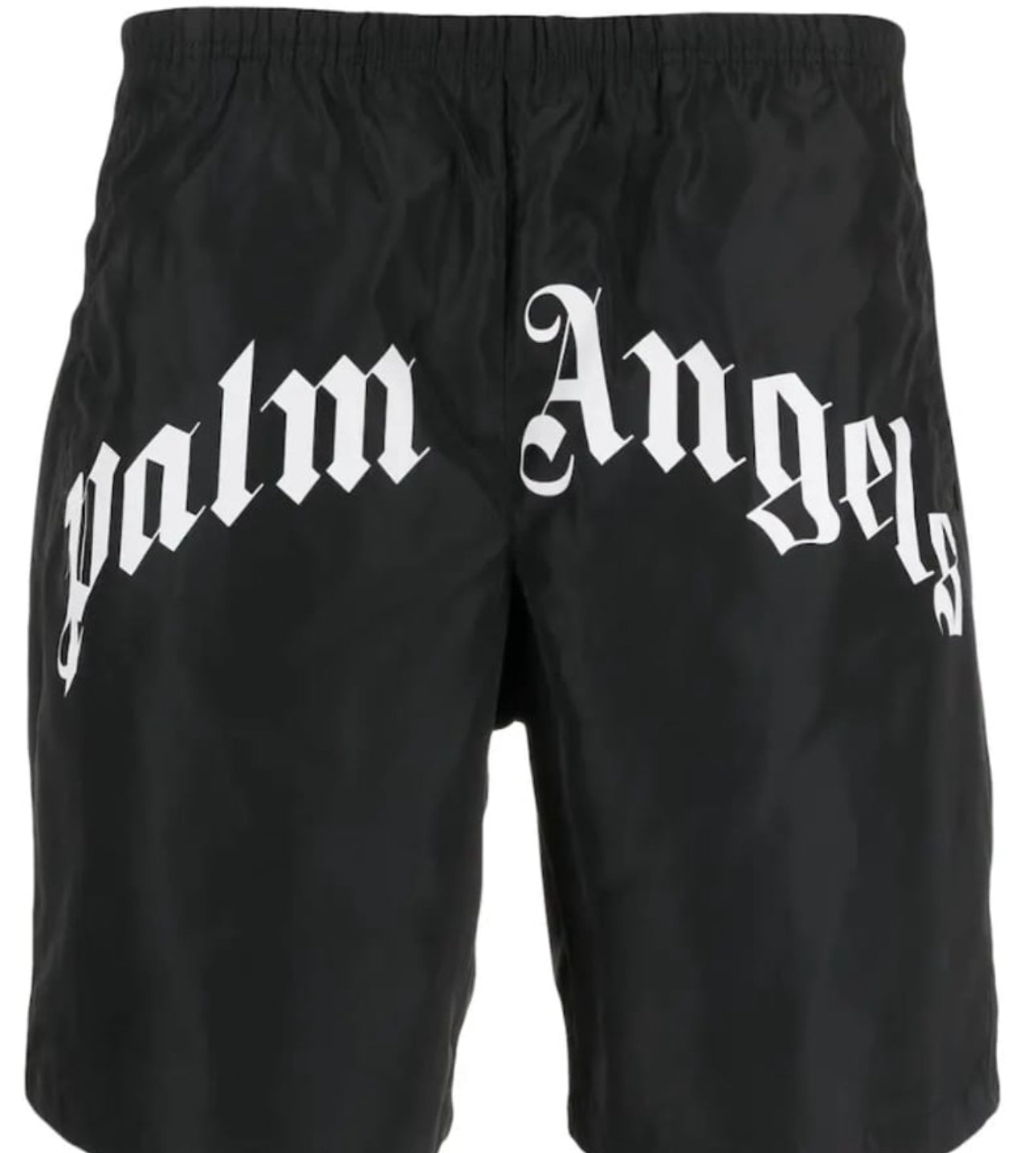 Palm Angels Logo Print Swimming Shorts Black