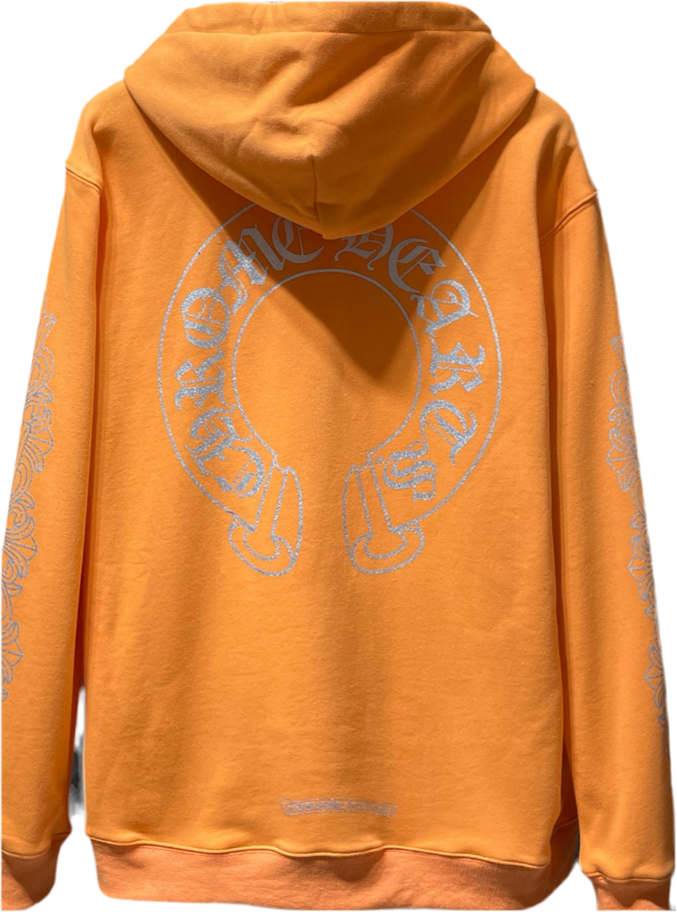 Chrome Hearts Miami Exclusive Horseshoe Hoodie Orange