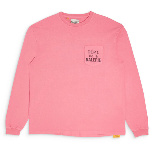 DEPT DE LA GALERIE L/S POCKET TEE Pink