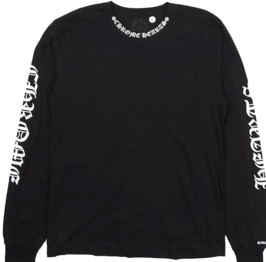 Chrome Hearts Neck Logo Long-Sleeve T-Shirt