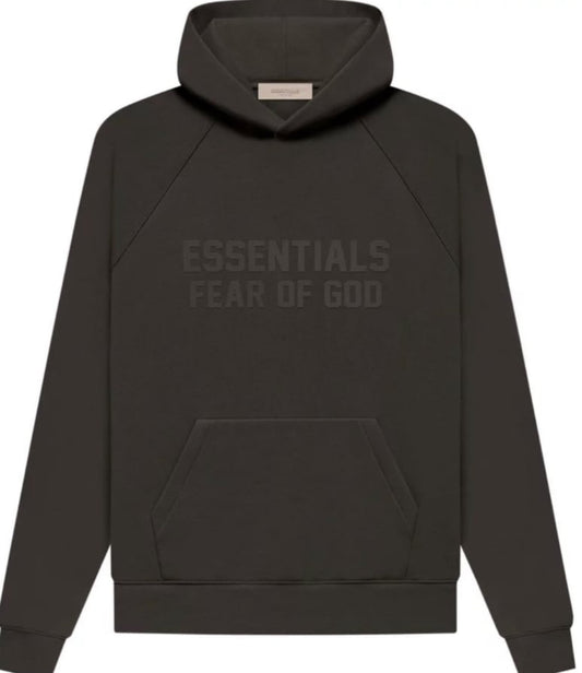 Fear of God Essentials Hoodie 'Off Black'' by