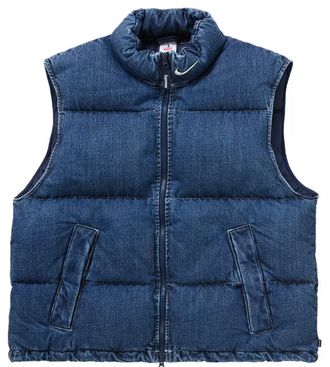 ASupreme Nike Denim Puffer Vest
Indigo