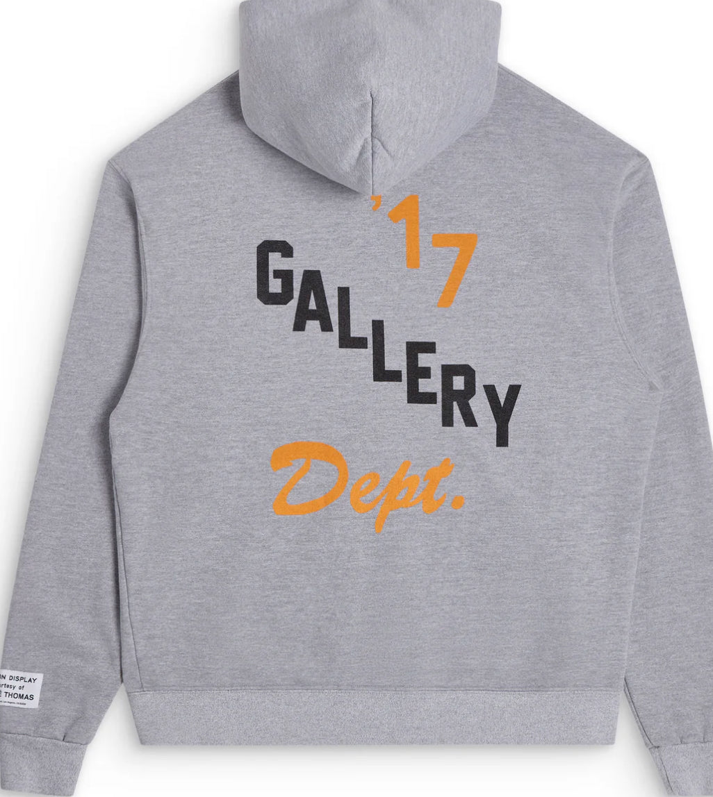 GALLERY BOXING MERCH ZIP HOODIE HEATHER GREY