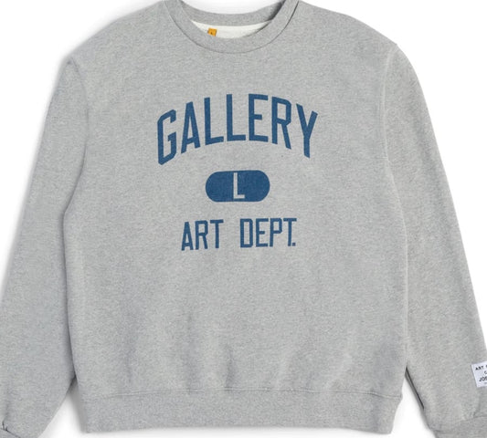 ART DEPT CREWNECK SWEATSHIRT Heather Grey