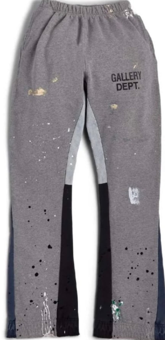 Gallery Dept. Painted Flare Sweat Pants Heather Grey