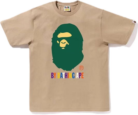 BAPE APE HEAD TEE Tan/Green