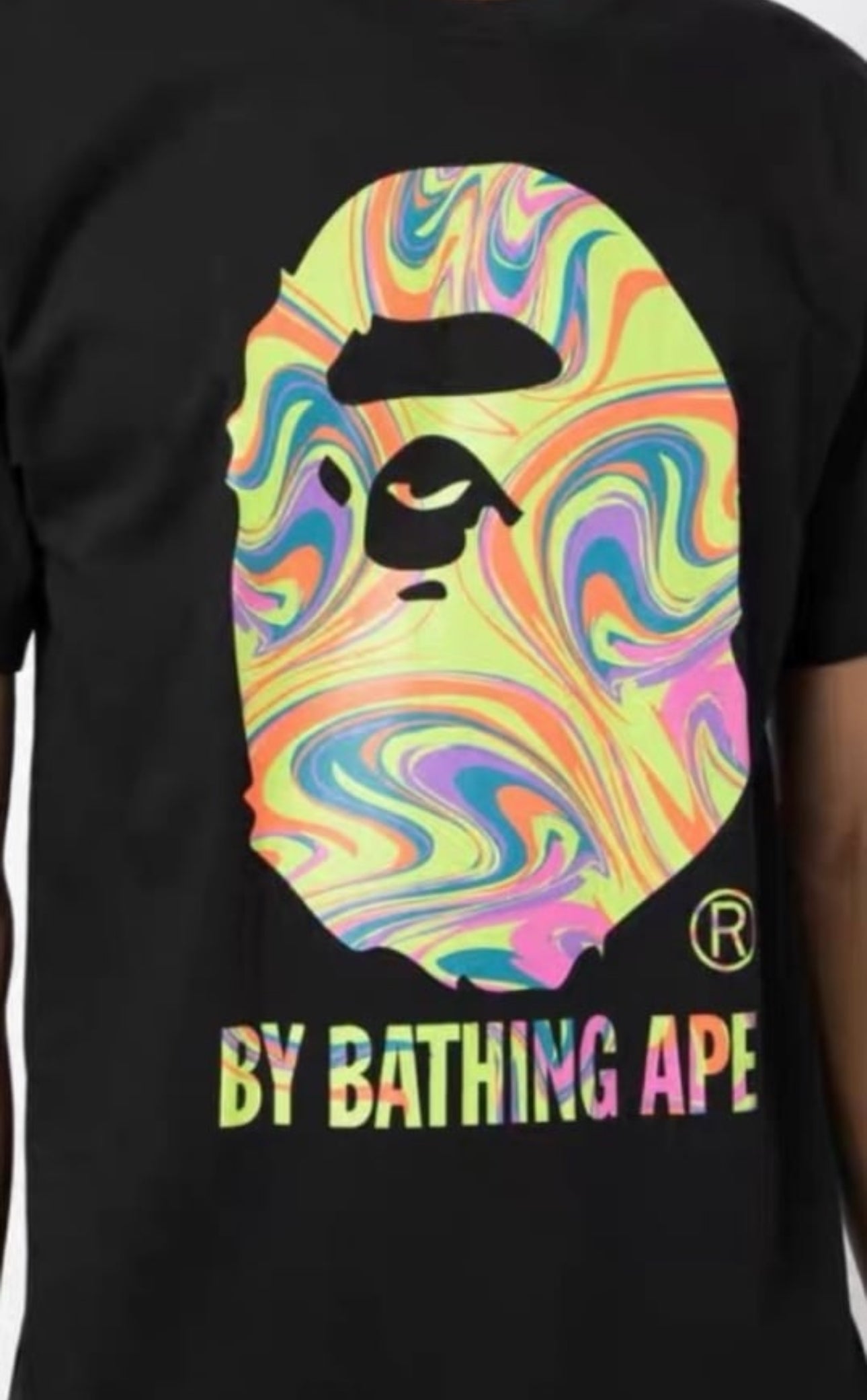 Marble Bape tee Black