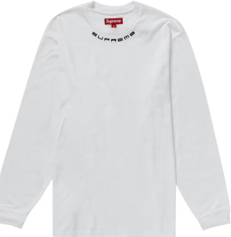 Supreme Collar Logo L/S Top
White