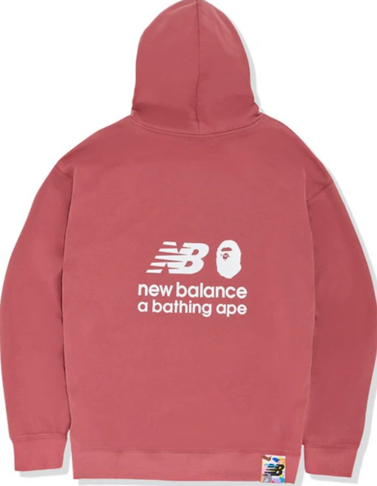 BAPE x New Balance Ape Head Relaxed Fit Pullover Hoodie Pink