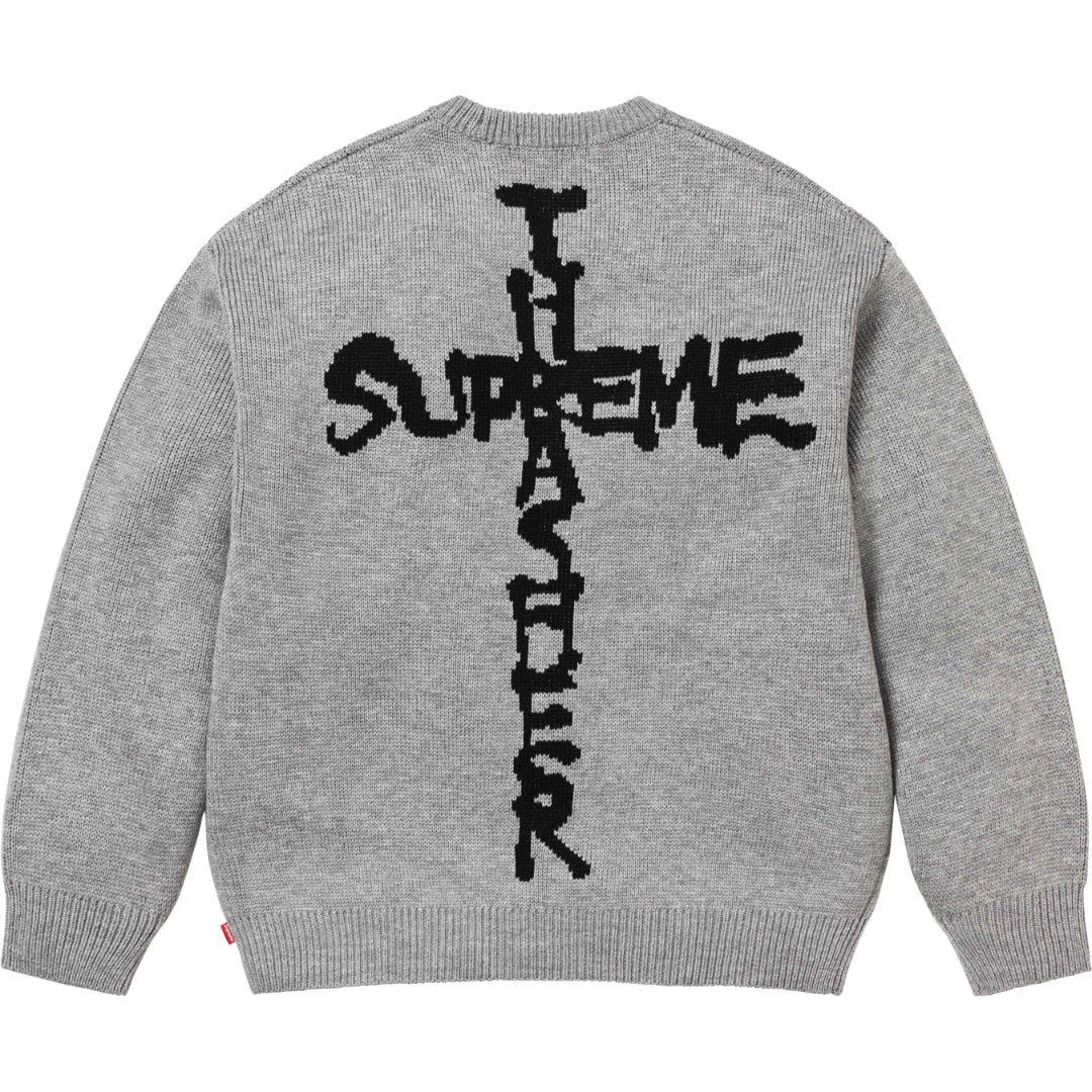 Grey Supreme Thrasher Sweater (FW24)