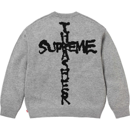 Grey Supreme Thrasher Sweater (FW24)