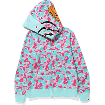 BAPE STORE® MIAMI 4TH ANNIVERSARY SHARK FULL ZIP DOUBLE HOODIE