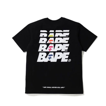 APE SHALL NEVER KILL APE BAPE TEE Black