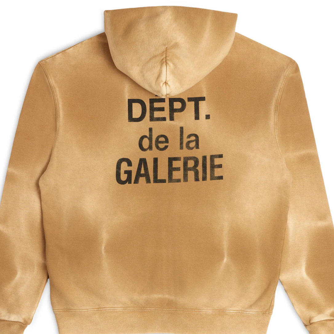 GALLERY DEPT FRENCH ZIP HOODIE Tan