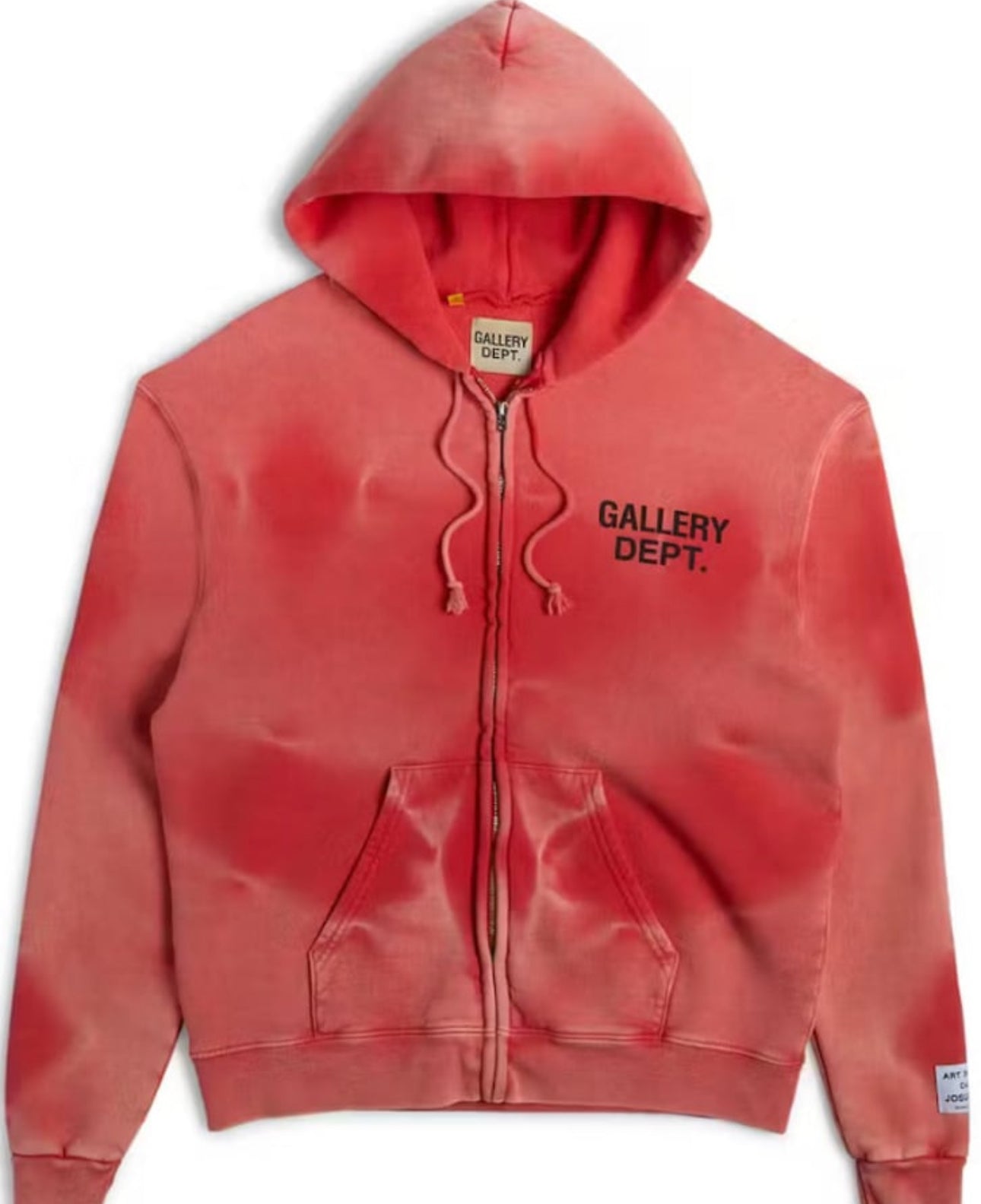 Gallery Dept. Zip Up Hoodie Men's Sun Faded Red