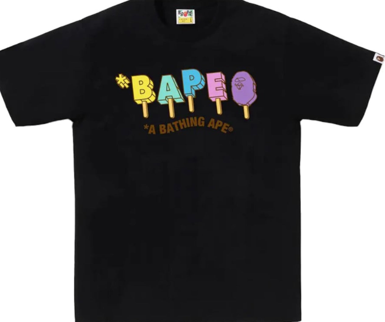 BAPE Popsicle Tee Black